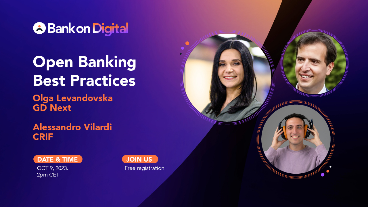 Bank on Digital webinar with Olga Levandovska and Alessandro Vilardi